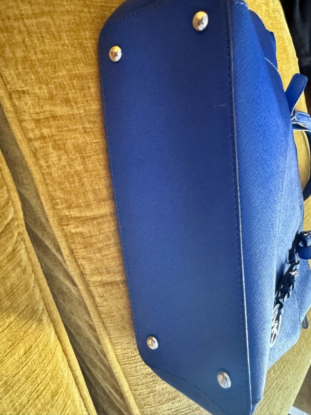 Michael Kors Electric Blue Saffiano Leather Tote - Picture 2 of 4